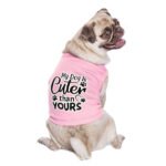 My Dog Is Cuter Than Yours Dog Sleeveless Shirt - Cute Dog Shirt - Art Dog Clothing - Image 4