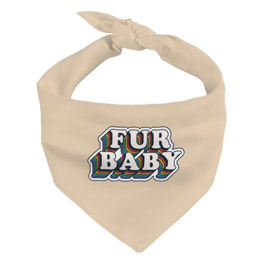 100499-2ba765.jpeg Fur Baby Pet Bandana - Colorful Dog Bandana - Word Art Pet Scarf - Image 1