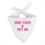 Best Keep Calm Pet Bandana - Trendy Dog Bandana - Cool Pet Scarf - Image 2