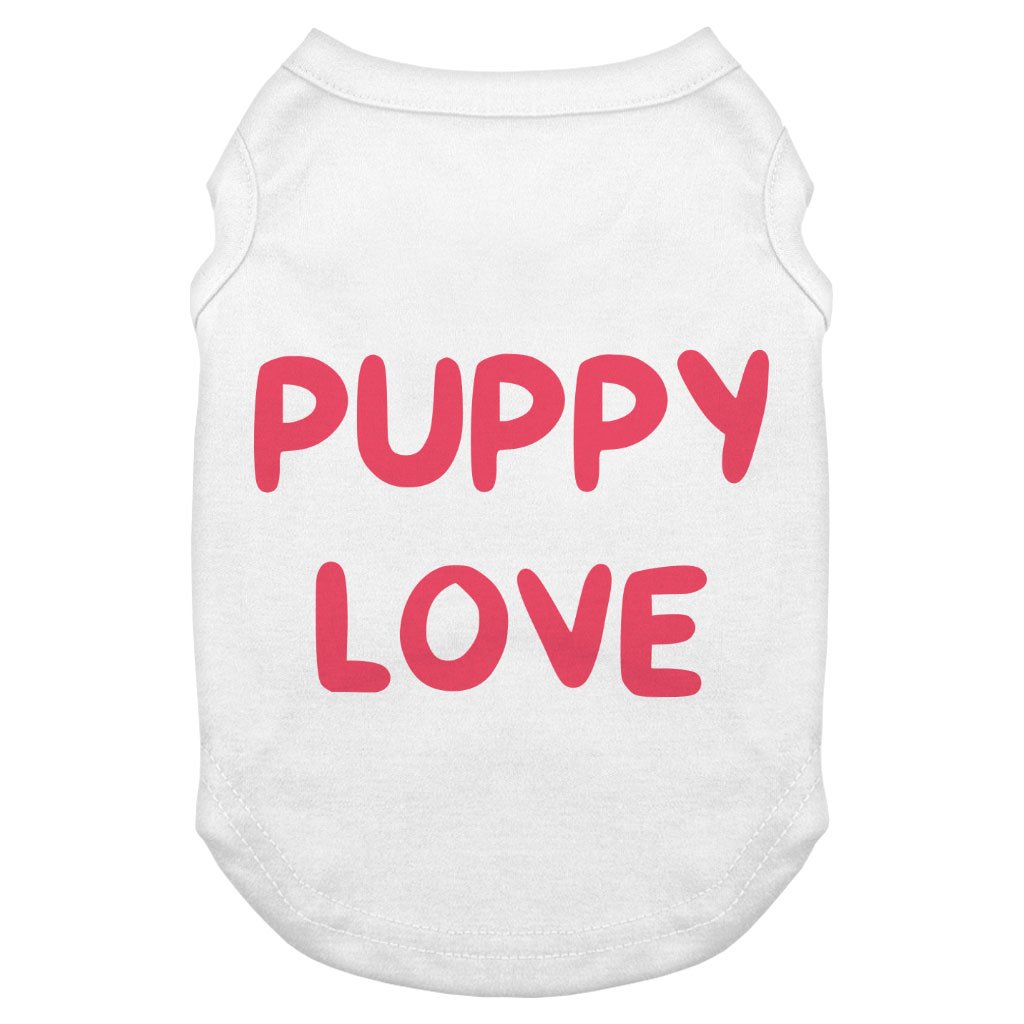 101205-9425ef.jpeg Puppy Love Dog Tank - Kawaii Dog T-Shirt - Best Print Dog Clothing - Image 1