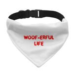 Woof Pet Bandana Collar - Funny Scarf Collar - Cool Dog Bandana