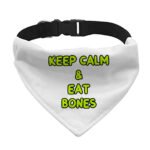 Keep Calm Pet Bandana Collar - Trendy Scarf Collar - Printed Dog Bandana