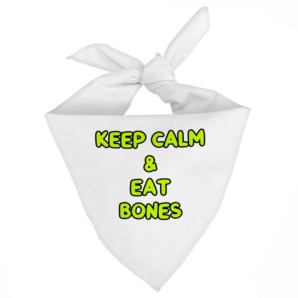 101457-d9b316.jpeg Keep Calm Pet Bandana - Trendy Dog Bandana - Printed Pet Scarf - Image 1