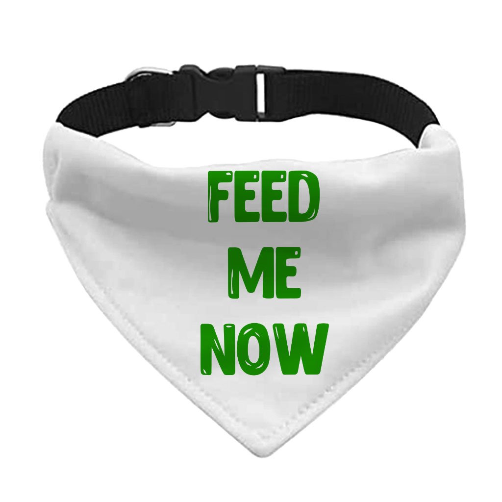 101954-9e1da8.jpeg Feed Me Pet Bandana Collar - Cool Scarf Collar - Best Design Dog Bandana - Image 1