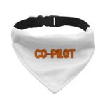 Co Pilot Pet Bandana Collar - Best Print Scarf Collar - Cool Quote Dog Bandana - Image 2