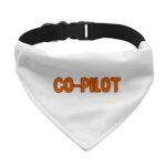Co Pilot Pet Bandana Collar - Best Print Scarf Collar - Cool Quote Dog Bandana