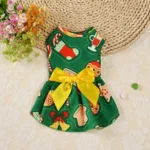 Christmas & Festive Dog Dresses: Bowknot Princess Apparel for Small Breeds