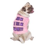 Feed Me Dog Sleeveless Shirt - Word Design Dog Shirt - Dog Theme Dog Clothing - Image 4
