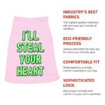I'll Steal Your Heart Dog Sleeveless Shirt - Art Print Dog Shirt - Word Design Dog Clothing - Image 8