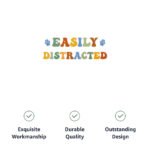 Easily Distracted Pet Bandana - Themed Dog Bandana - Colorful Pet Scarf - Image 9