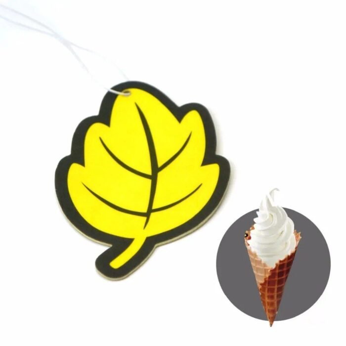 6-Piece Vanilla Scented Leaf-Shaped Car Air Freshener - Image 6
