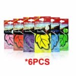 6-Piece Vanilla Scented Leaf-Shaped Car Air Freshener - Image 2