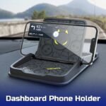 Universal 3-in-1 Car Dashboard Silicone Phone Holder with Anti-Slip GPS Mat - Image 2