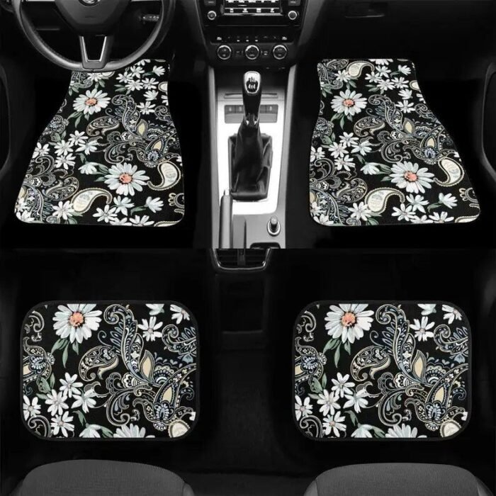 Classic Sunflower Anti-Slip Car Floor Mats - Image 2
