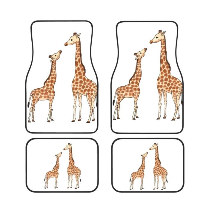 Giraffe Print Universal Car Floor Mats - Image 2