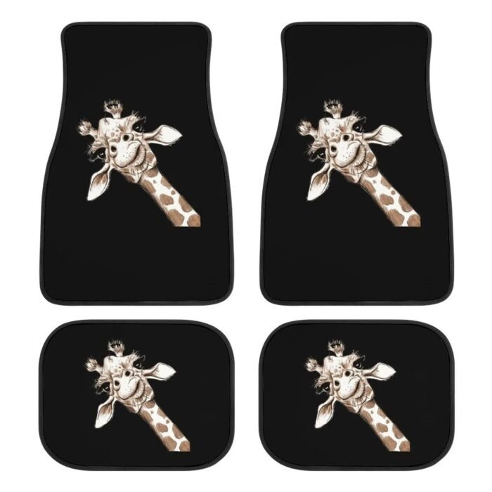 Giraffe Print Universal Car Floor Mats - Image 5