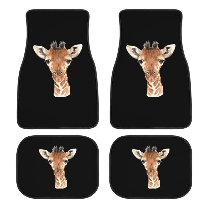 Giraffe Print Universal Car Floor Mats - Image 4