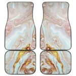 Luxe Pink Gold Liquid Marble Car Floor Mats (Full Set of 4) - Image 2