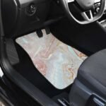 Luxe Pink Gold Liquid Marble Car Floor Mats (Full Set of 4) - Image 4