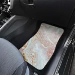 Luxe Pink Gold Liquid Marble Car Floor Mats (Full Set of 4) - Image 5