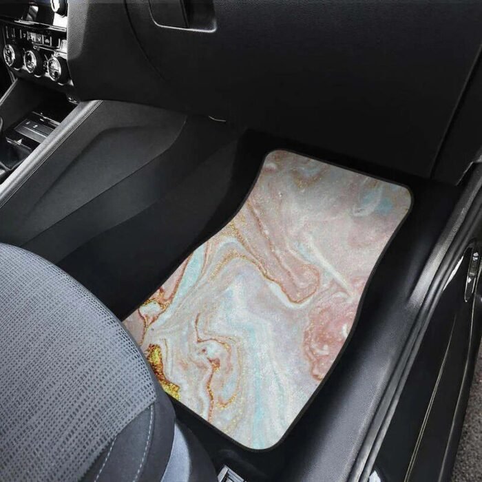 Luxe Pink Gold Liquid Marble Car Floor Mats (Full Set of 4) - Image 6