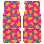 Tropical Pink Banana Print Car Floor Mats - Image 2