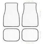 Tropical Pink Banana Print Car Floor Mats - Image 7