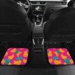 Tropical Pink Banana Print Car Floor Mats - Image 6