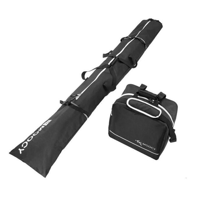Waterproof Ski Bag & Boot Bag Combo - Padded Ski Gear Travel Set for All-Weather Protection - Image 2