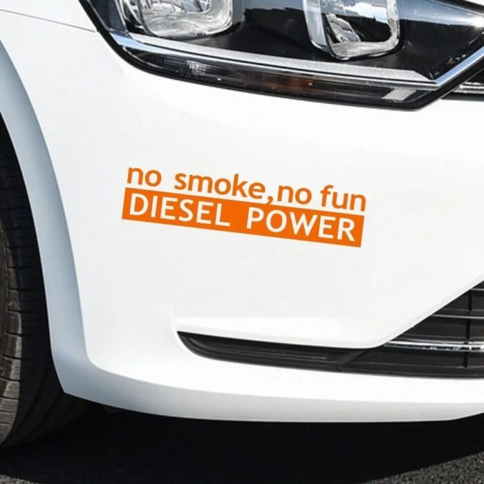 Diesel Power No Smoke No Fun Vinyl Car Sticker – Versatile and Customizable Decal - Image 6