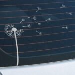 Reflective Dandelion Wind Vinyl Car Decal
