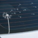 Reflective Dandelion Wind Vinyl Car Decal - Image 2