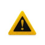 Yellow Reflective Emergency Warning Sticker - Image 2