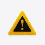 Yellow Reflective Emergency Warning Sticker