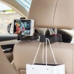 Rotatable Car Headrest Hook with Phone Holder - Image 2