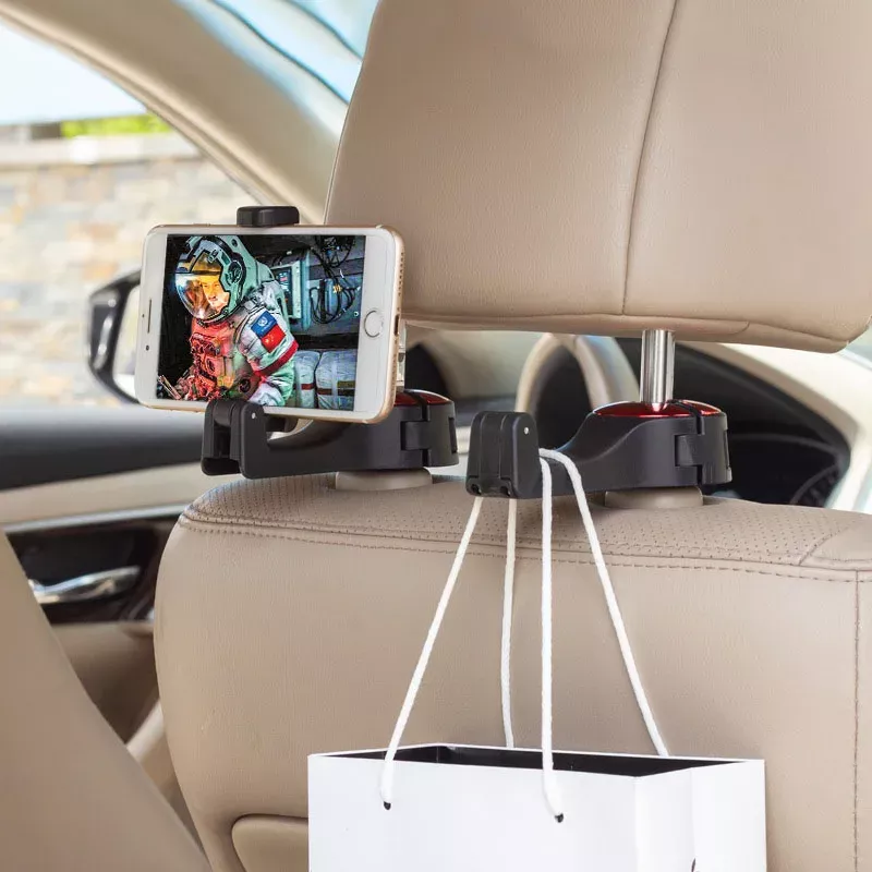 41971-e016db.webp Rotatable Car Headrest Hook with Phone Holder - Image 1