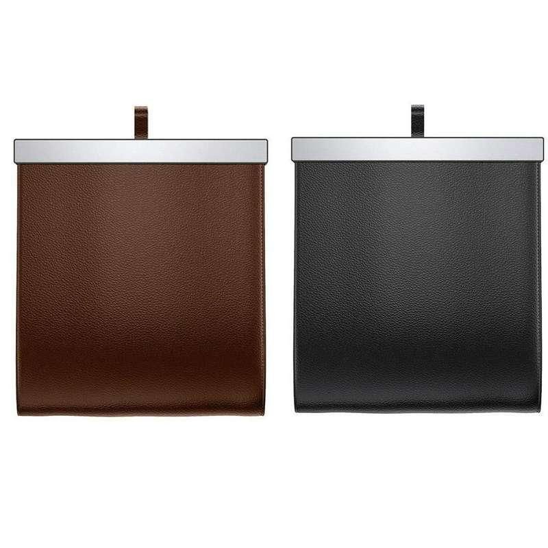 42886-fafe0b.jpeg Magnetic Car Garbage Bag with LED Light – Rear Seat Hanging Leather Storage - Image 1