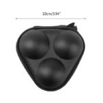 Compact Table Tennis Ball Case - Durable PU Leather, 3-Ball Capacity, Portable Design - Image 7