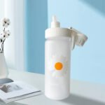 Plastic Water Bottle With Straw - Image 4