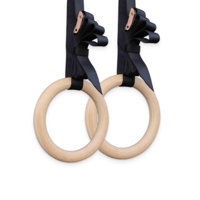 Wooden Gymnastic Rings - Image 2