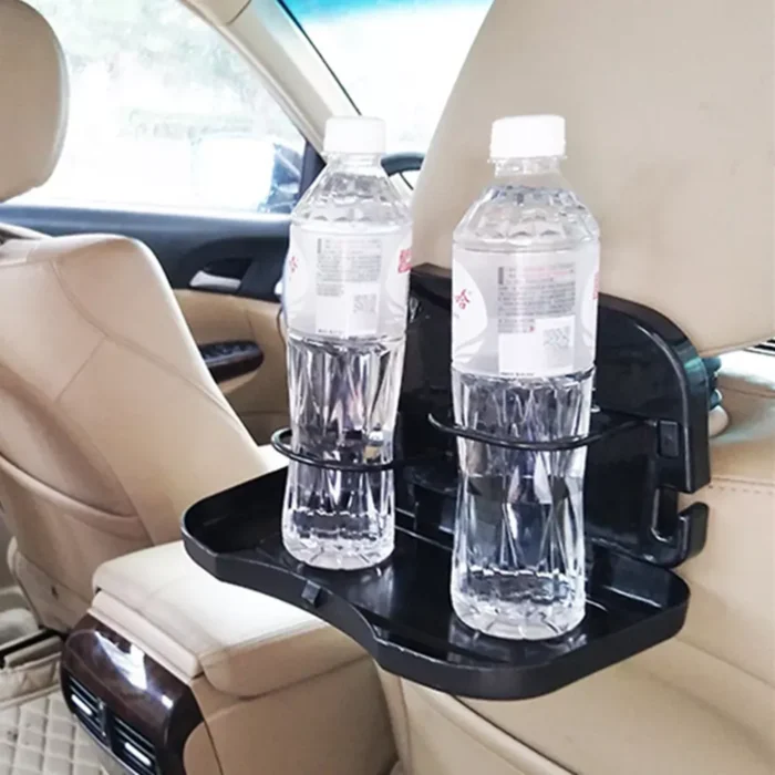 Universal Car Backseat Organizer with Foldable Food and Drink Tray - Image 1