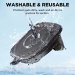 Universal 360° Rotatable Silicone Car Dash Phone Holder with Cable Management - Image 5