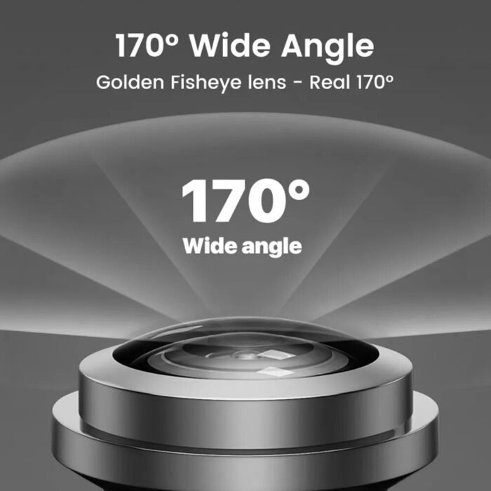 170° Fisheye Golden Lens Full HD Night Vision Car Rear View Camera - Image 3
