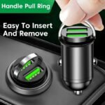 200W Dual-Port Fast Charging Car USB Adapter - Image 4