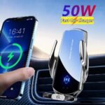 50W Wireless Car Charger with Air Vent Stand & Fast Charging Station for iPhone & Samsung - Image 2