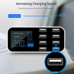 8-Port USB Car Charger with PD, QC3.0 & LED Display - Image 4