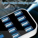8-Port USB Car Charger with PD, QC3.0 & LED Display - Image 5