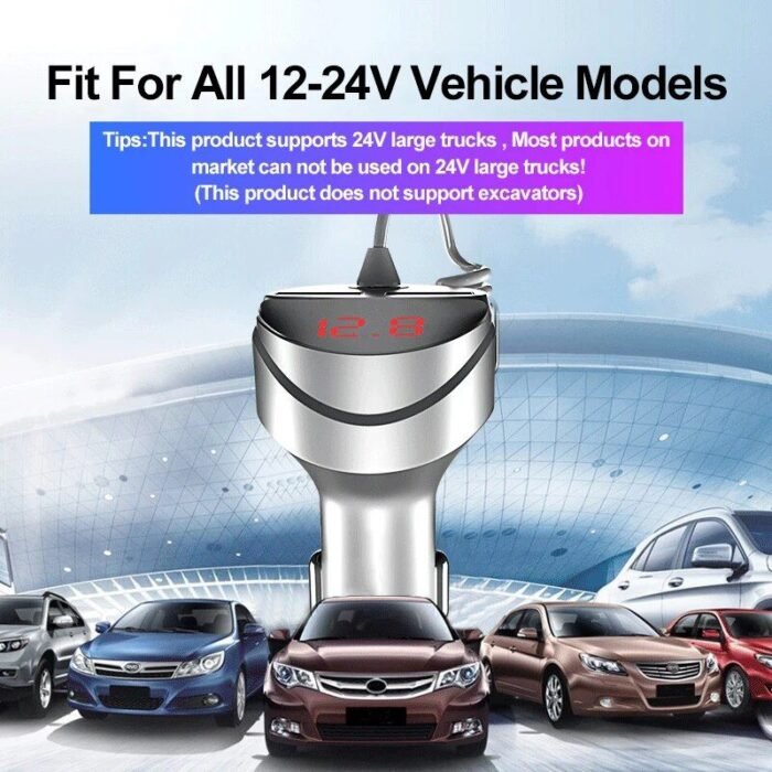 3.0 Quick Car Charger with 3-in-1 Universal USB Cable for Major Smartphone Models - Image 7