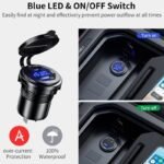 Dual USB Car Charger Socket with Quick Charge 3.0 & Type C - Image 3