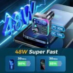 4-Port USB Car Charger with 48W Type-C PD Fast Charging - Image 5